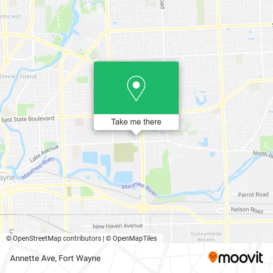 Mapa de Annette Ave