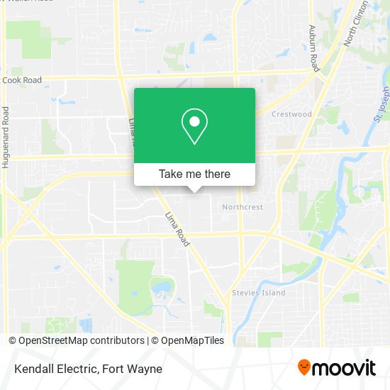 Kendall Electric map