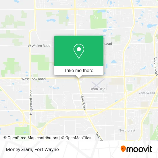 Mapa de MoneyGram