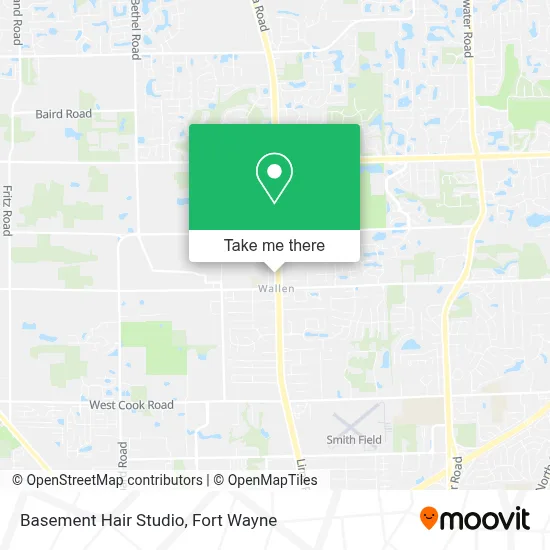 Basement Hair Studio map