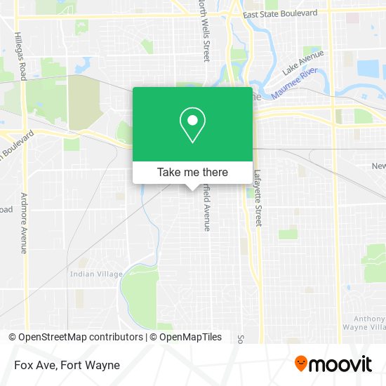 Fox Ave map