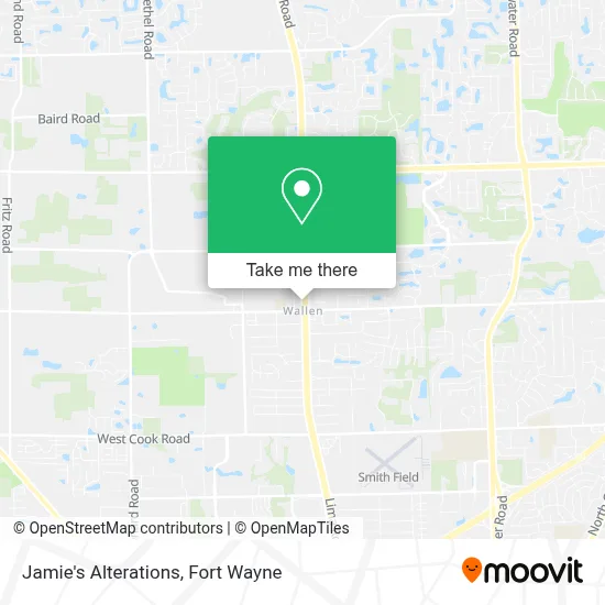 Jamie's Alterations map