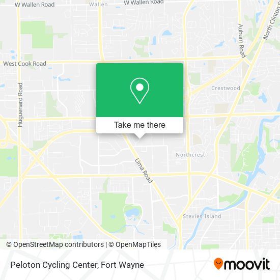 Peloton Cycling Center map