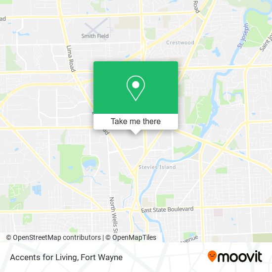 Mapa de Accents for Living