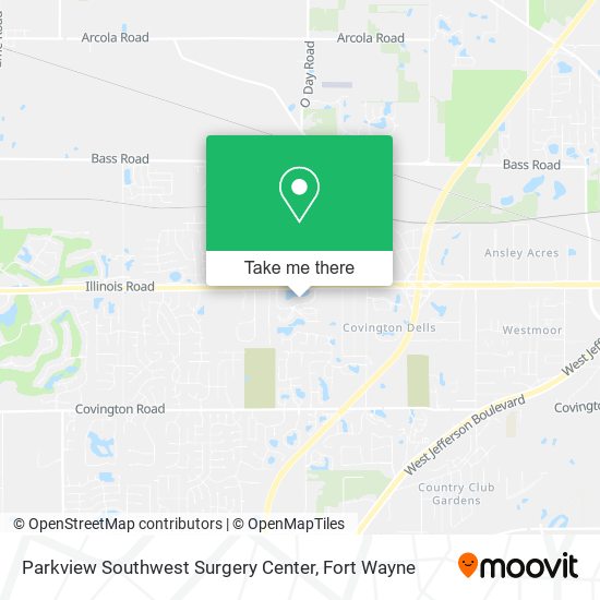 Parkview Southwest Surgery Center map