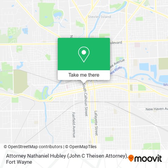 Mapa de Attorney Nathaniel Hubley (John C Theisen Attorney)