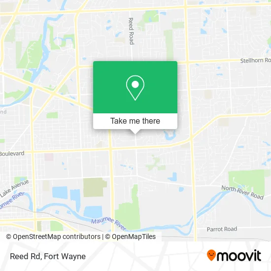 Mapa de Reed Rd