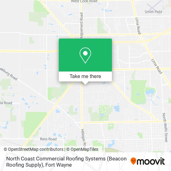 Mapa de North Coast Commercial Roofing Systems (Beacon Roofing Supply)