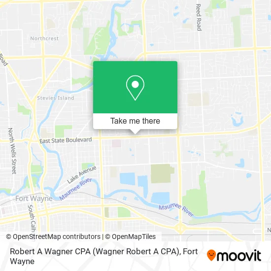 Mapa de Robert A Wagner CPA