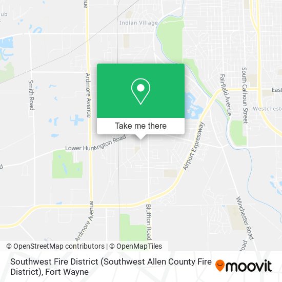 Southwest Fire District (Southwest Allen County Fire District) map