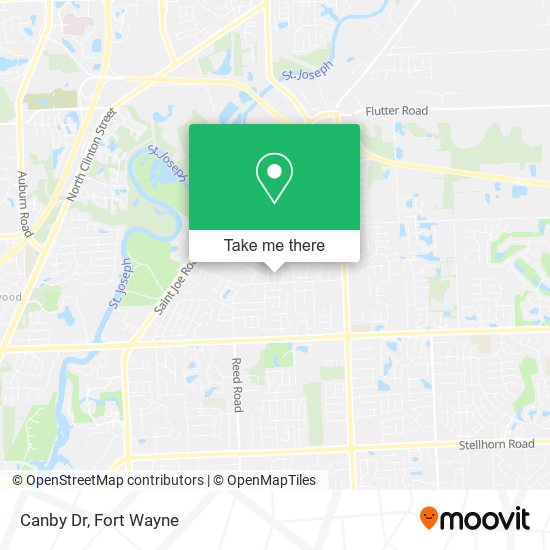 Canby Dr map