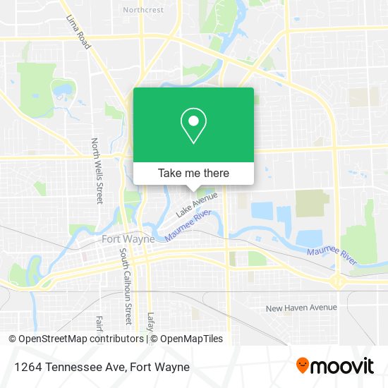 Mapa de 1264 Tennessee Ave