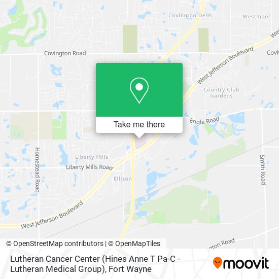 Lutheran Cancer Center (Hines Anne T Pa-C - Lutheran Medical Group) map