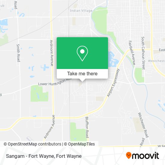 Sangam - Fort Wayne map