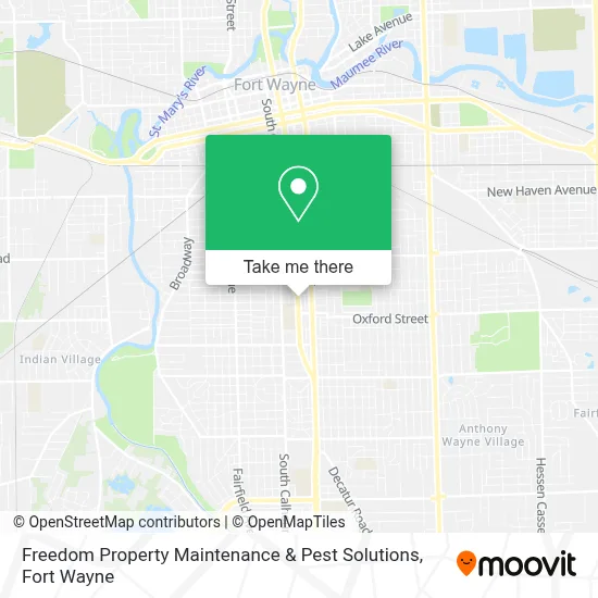Freedom Property Maintenance & Pest Solutions map