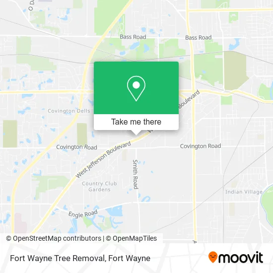 Fort Wayne Tree Removal map