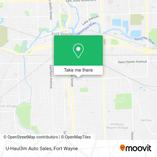 U-Haul3m Auto Sales map
