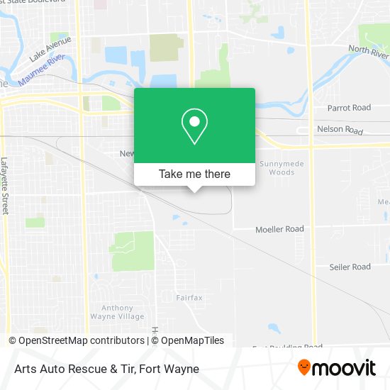 Mapa de Arts Auto Rescue & Tir