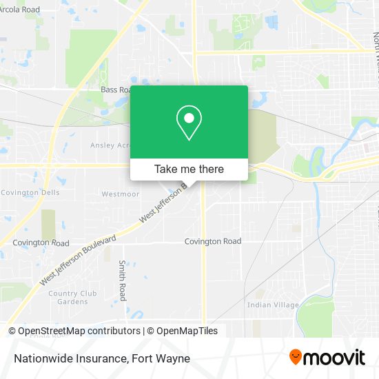 Mapa de Nationwide Insurance