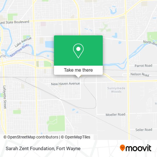 Sarah Zent Foundation map