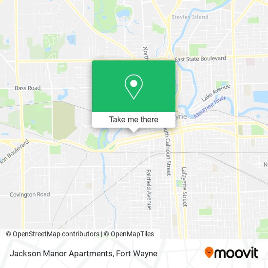 Mapa de Jackson Manor Apartments