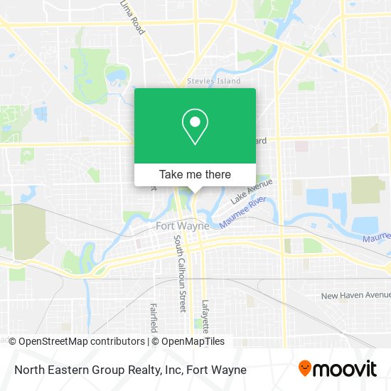 Mapa de North Eastern Group Realty, Inc