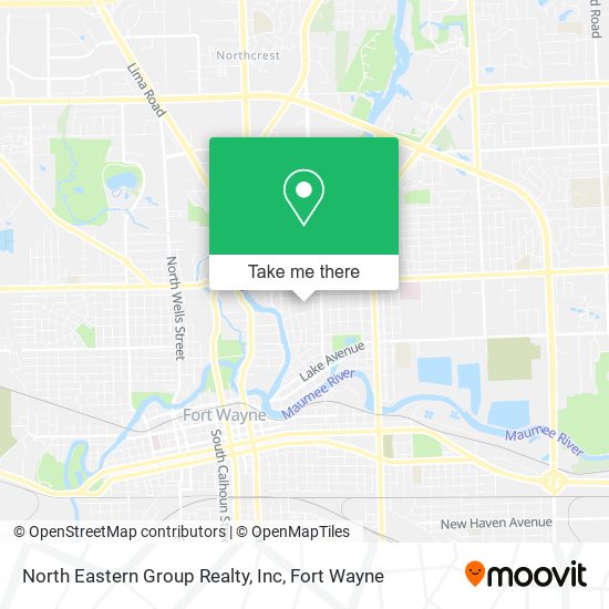 Mapa de North Eastern Group Realty, Inc