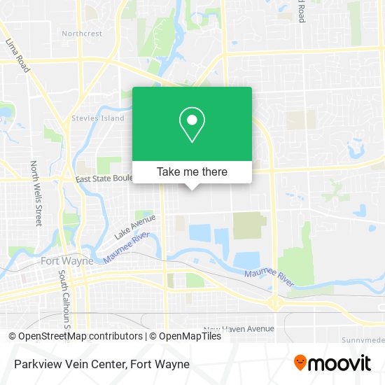 Mapa de Parkview Vein Center