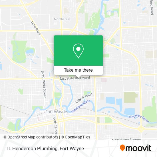 TL Henderson Plumbing map
