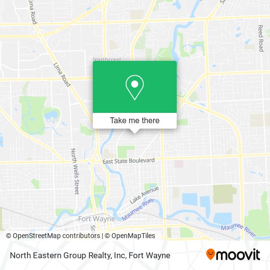Mapa de North Eastern Group Realty, Inc