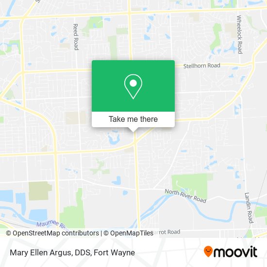 Mary Ellen Argus, DDS map