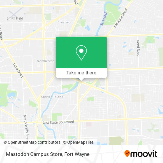Mastodon Campus Store map