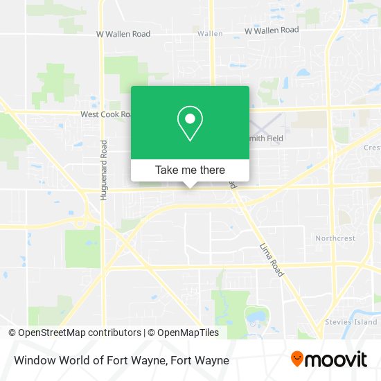 Mapa de Window World of Fort Wayne