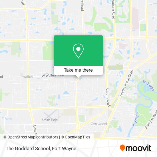 The Goddard School map