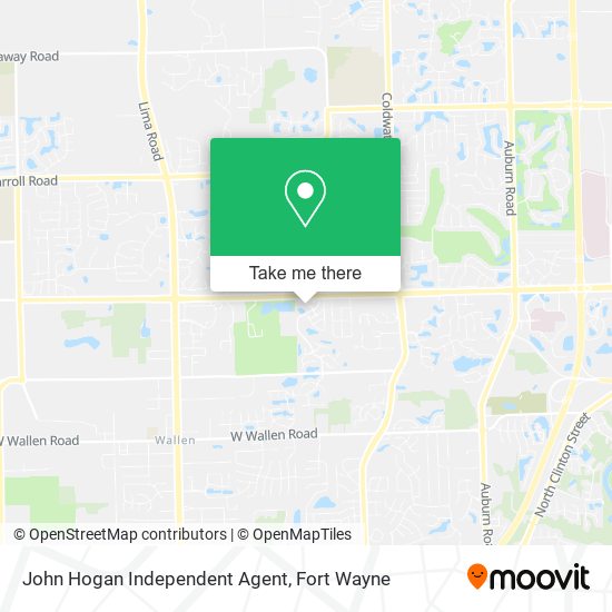 John Hogan Independent Agent map