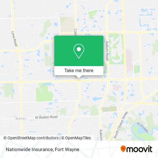 Mapa de Nationwide Insurance