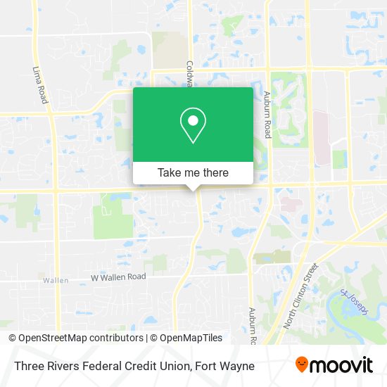 Three Rivers Federal Credit Union map