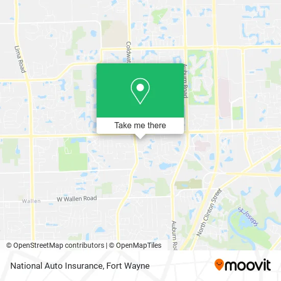 National Auto Insurance map