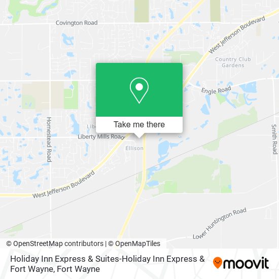 Mapa de Holiday Inn Express & Suites-Holiday Inn Express & Fort Wayne