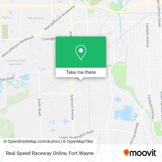 Mapa de Real Speed Raceway Online