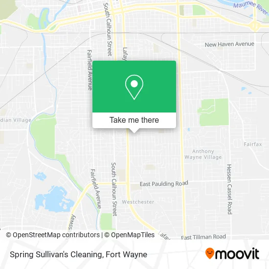 Spring Sullivan's Cleaning map