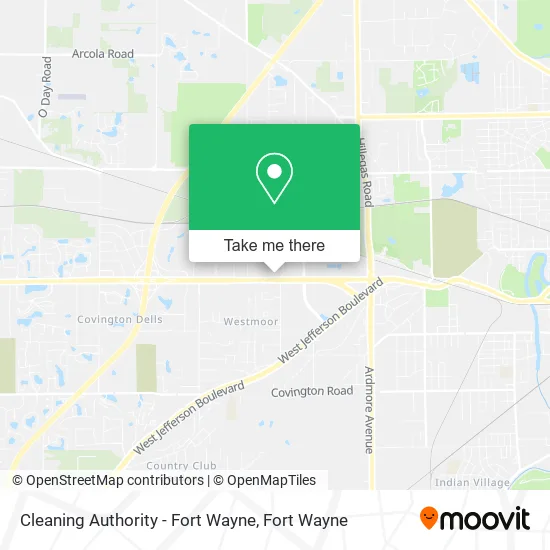 Mapa de Cleaning Authority - Fort Wayne
