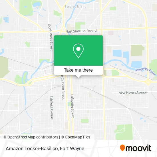 Amazon Locker-Basilico map
