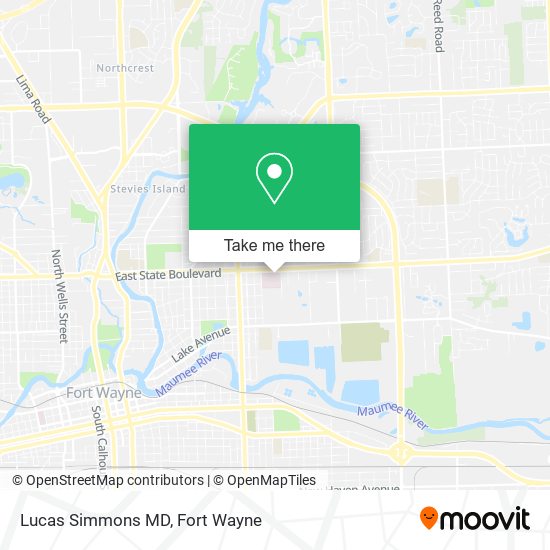 Lucas Simmons MD map