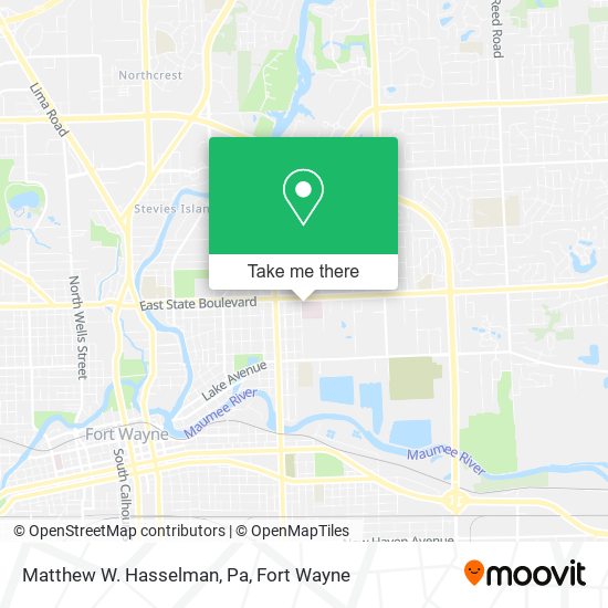 Matthew W. Hasselman, Pa map