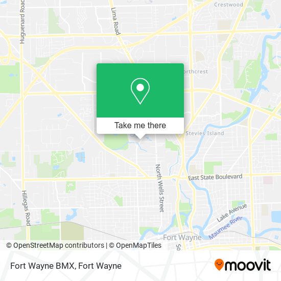 Fort Wayne BMX map