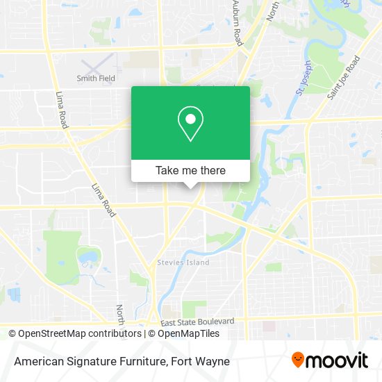 American Signature Furniture map