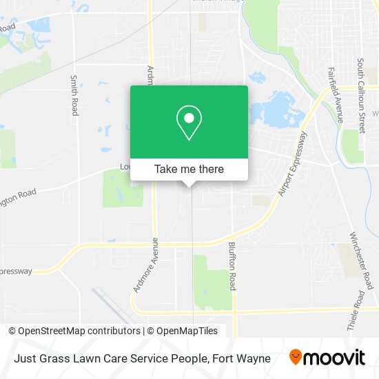Just Grass Lawn Care Service People map