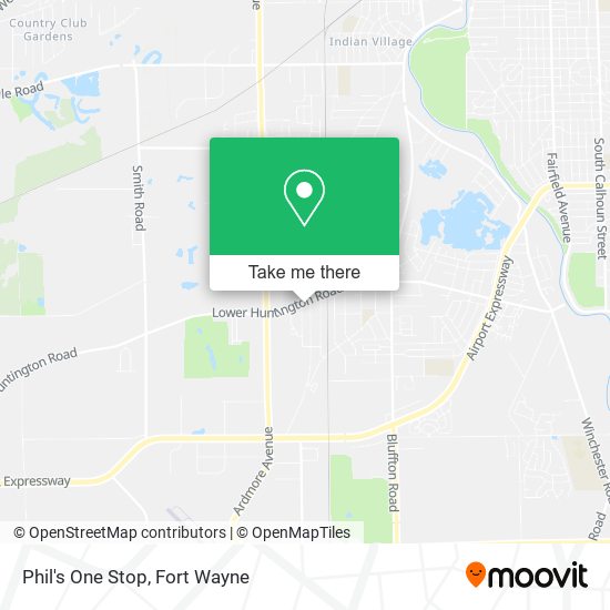 Mapa de Phil's One Stop