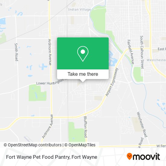 Fort Wayne Pet Food Pantry map